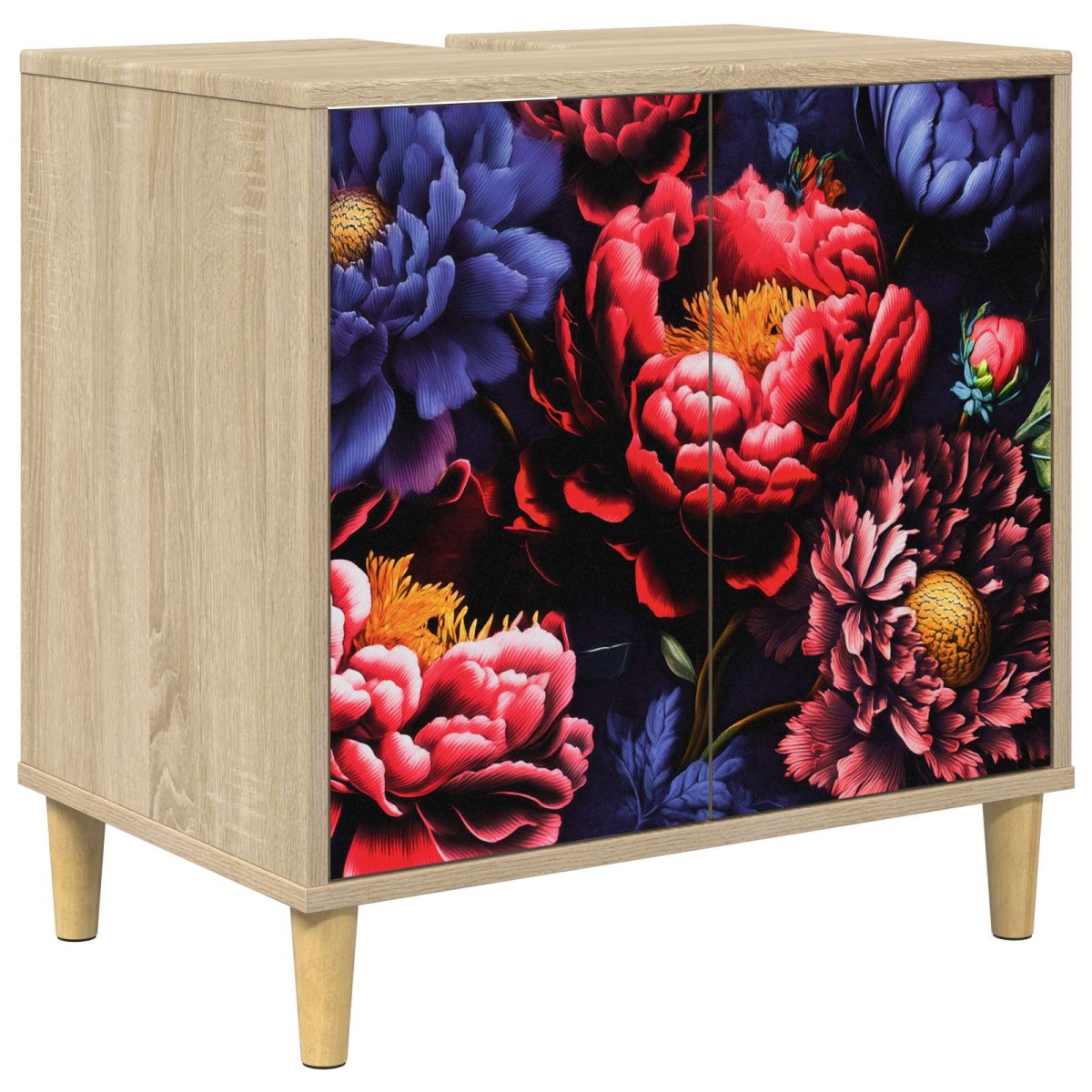 vidaXL Ντουλάπι Μπάνιου KIEL Sonoma 60 x 40 x 60 εκ Επεξεργασμένο Ξύλο