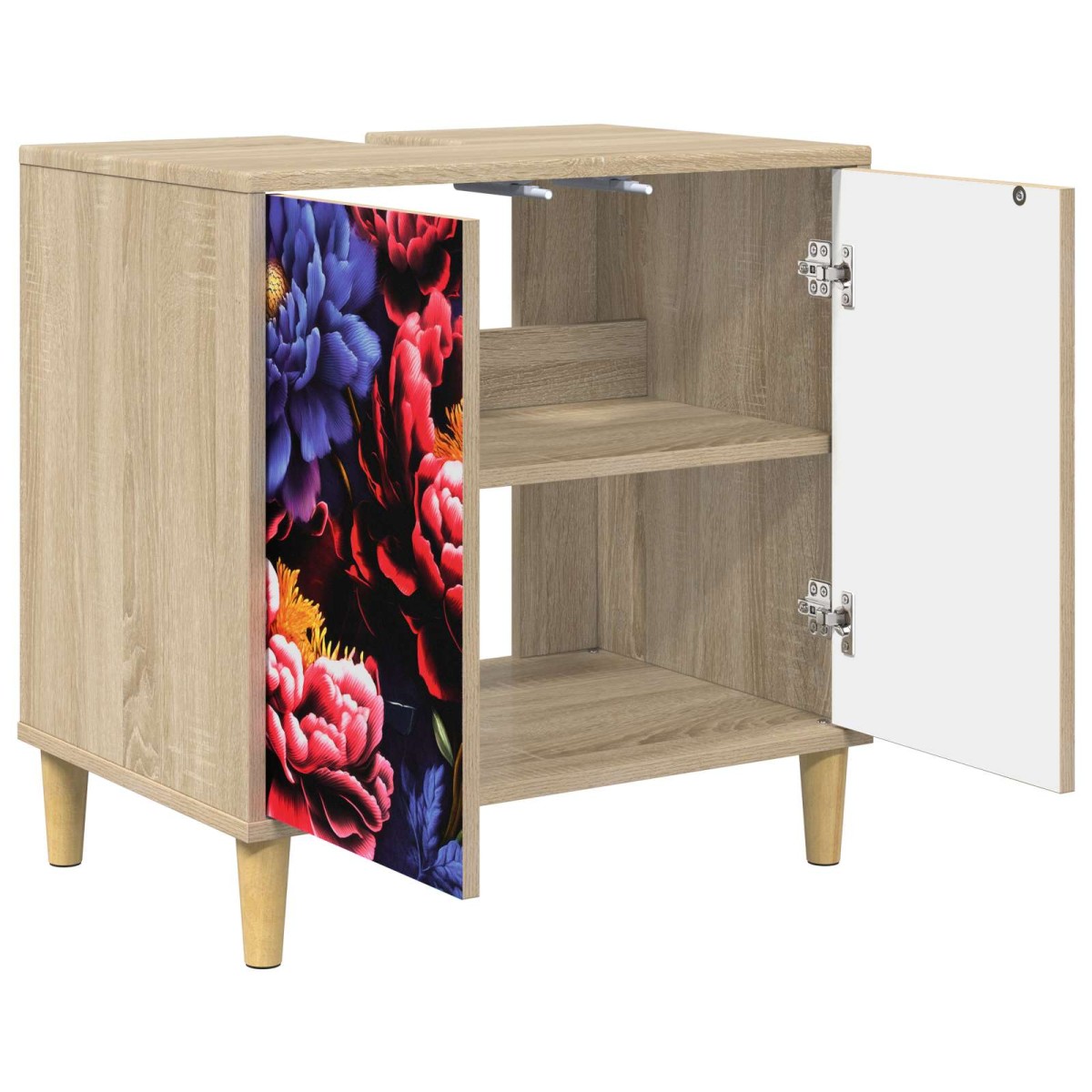 vidaXL Ντουλάπι Μπάνιου KIEL Sonoma 60 x 40 x 60 εκ Επεξεργασμένο Ξύλο