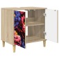 vidaXL Ντουλάπι Μπάνιου KIEL Sonoma 60 x 40 x 60 εκ Επεξεργασμένο Ξύλο