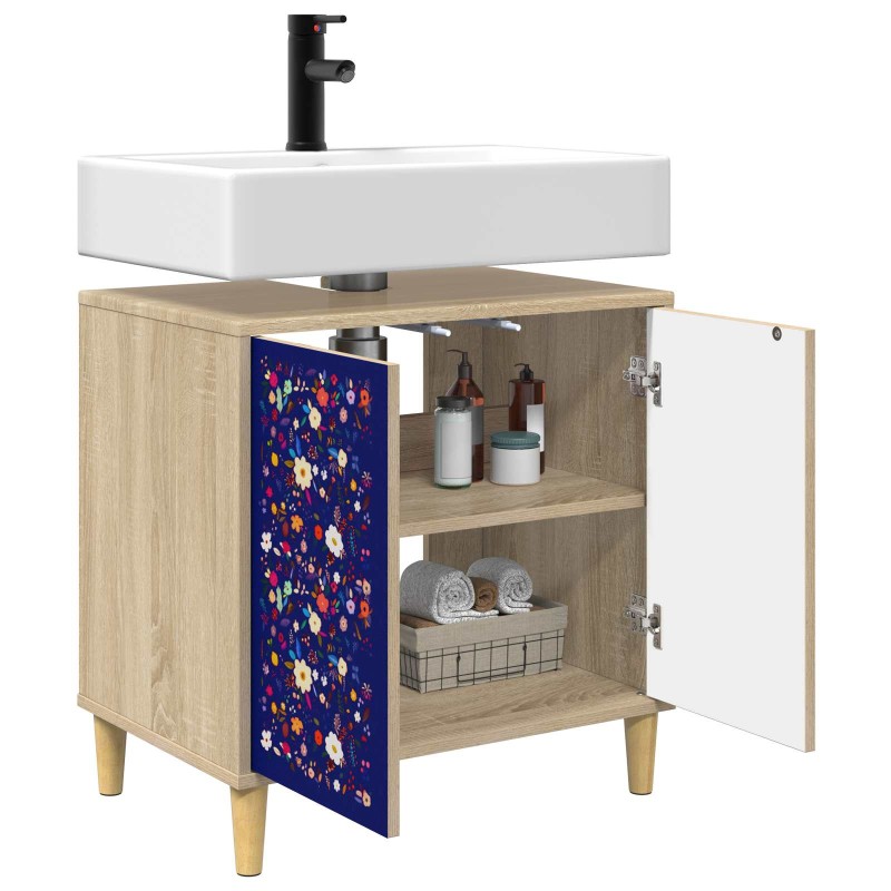 vidaXL Ντουλάπι Μπάνιου MAINZ Sonoma 60 x 40 x 60 εκ