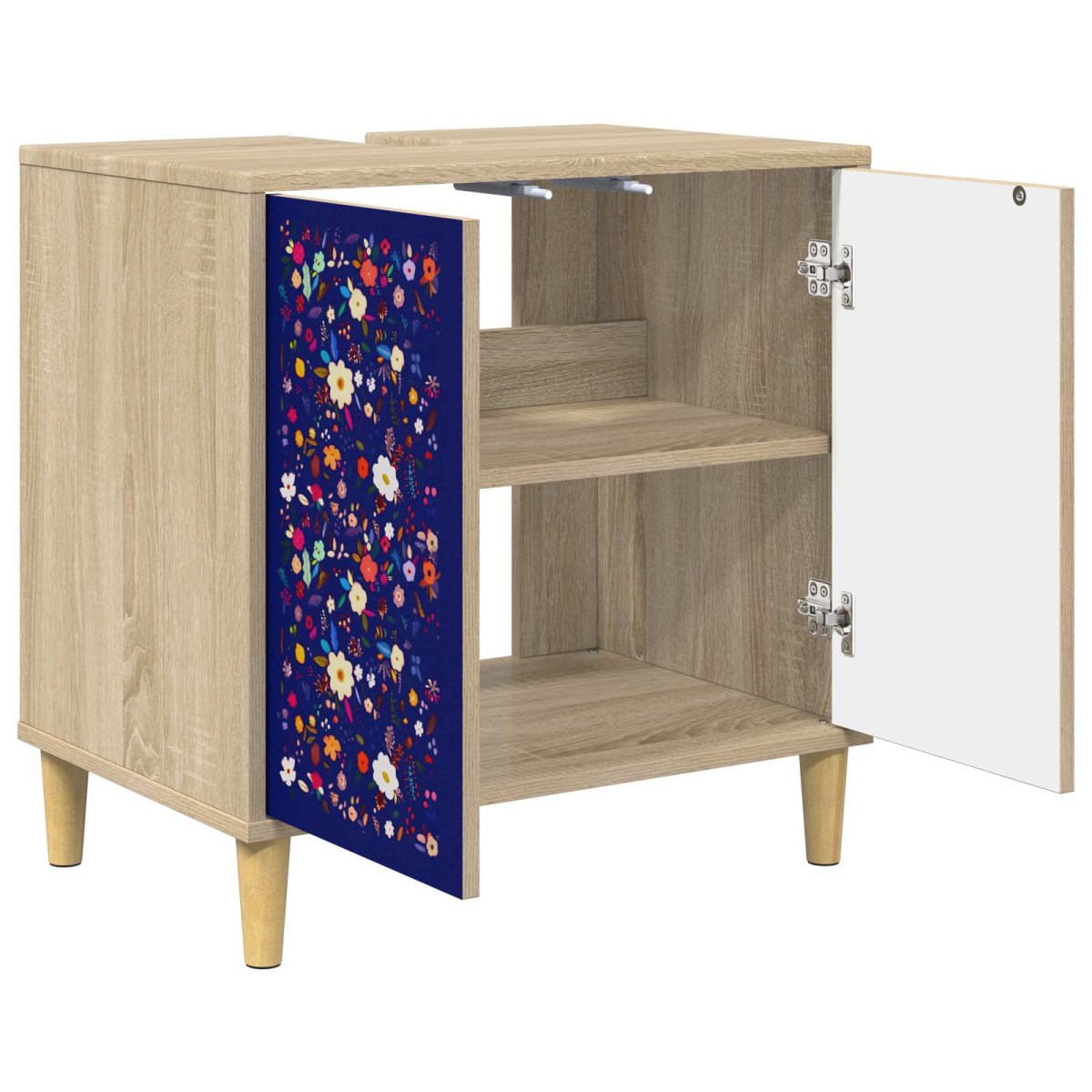 vidaXL Ντουλάπι Μπάνιου MAINZ Sonoma 60 x 40 x 60 εκ