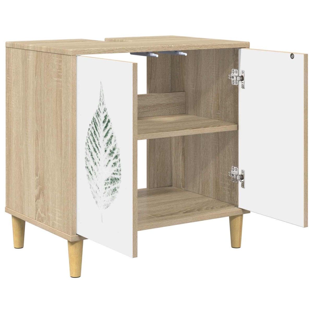 vidaXL Ντουλάπι Μπάνιου HANAU Sonoma 60 x 40 x 60 εκ