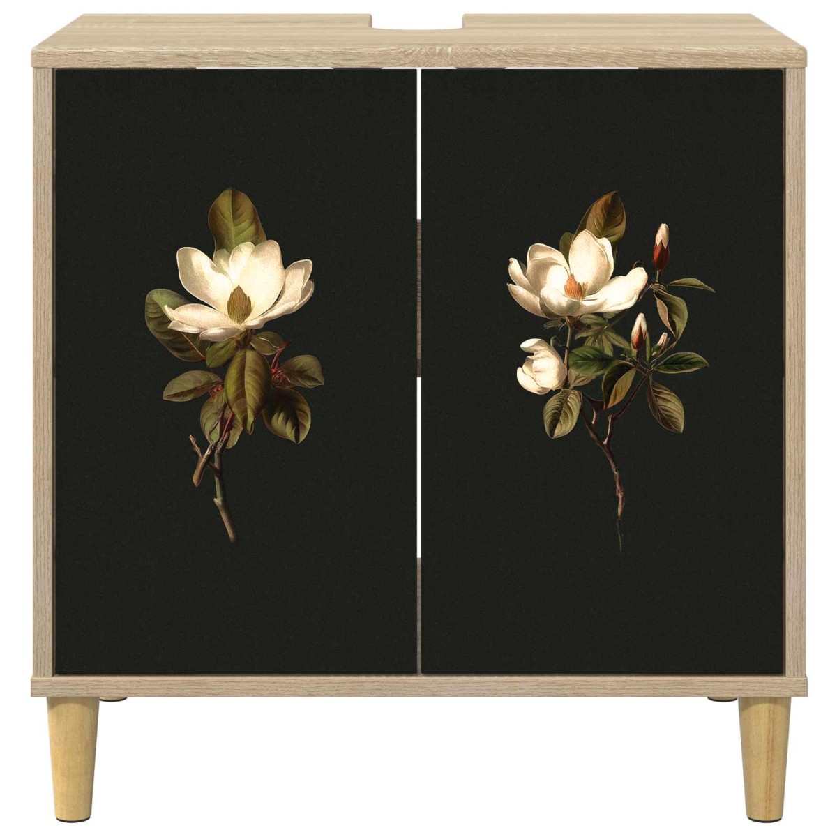 vidaXL Ντουλάπι Μπάνιου BREMEN Sonoma 60 x 40 x 60 εκ