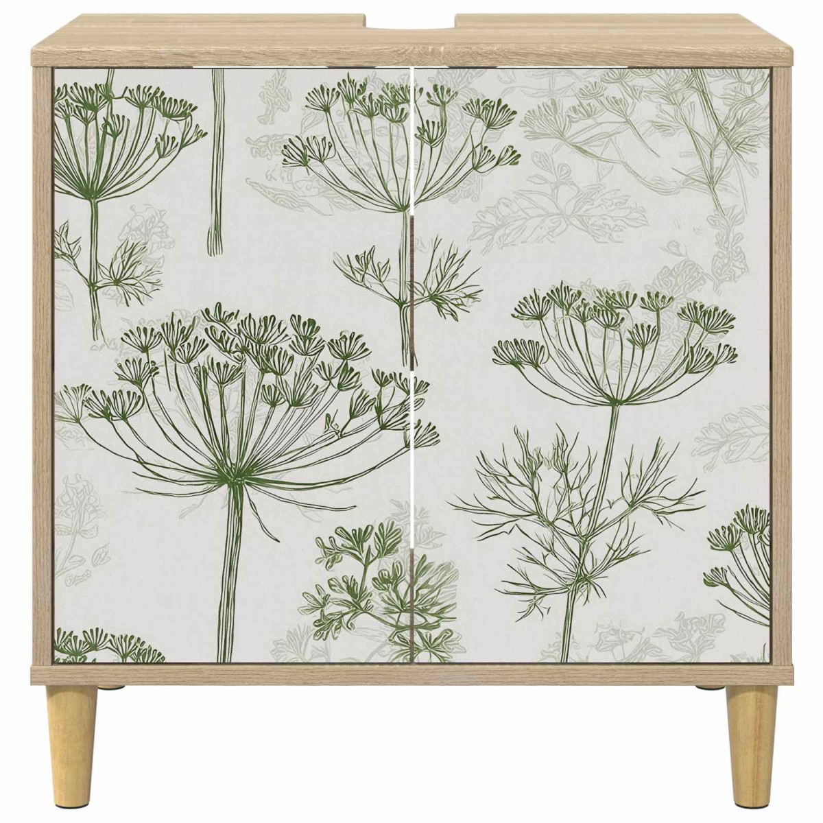 vidaXL Ντουλάπι Μπάνιου GOTHA Sonoma 60 x 40 x 60 εκ