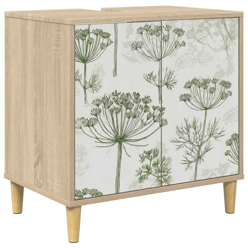 vidaXL Ντουλάπι Μπάνιου GOTHA Sonoma 60 x 40 x 60 εκ