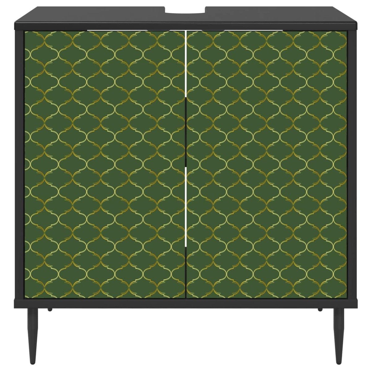 vidaXL Ντουλάπι Μπάνιου GELEEN Μαύρη Δρυς 60 x 40 x 61 εκ