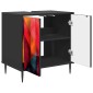 vidaXL Ντουλάπι Μπάνιου HEESCH Μαύρη Δρυς 60 x 40 x 61 εκ