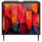 vidaXL Ντουλάπι Μπάνιου HEESCH Μαύρη Δρυς 60 x 40 x 61 εκ