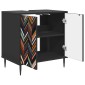 vidaXL Ντουλάπι Μπάνιου OMMEN Μαύρη Δρυς 60 x 40 x 61 εκ