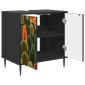 vidaXL Ντουλάπι Μπάνιου ZAANDAM Μαύρη Δρυς 60 x 40 x 61 εκ