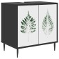 vidaXL Ντουλάπι Μπάνιου HANAU Μαύρη Δρυς 60 x 40 x 61 εκ
