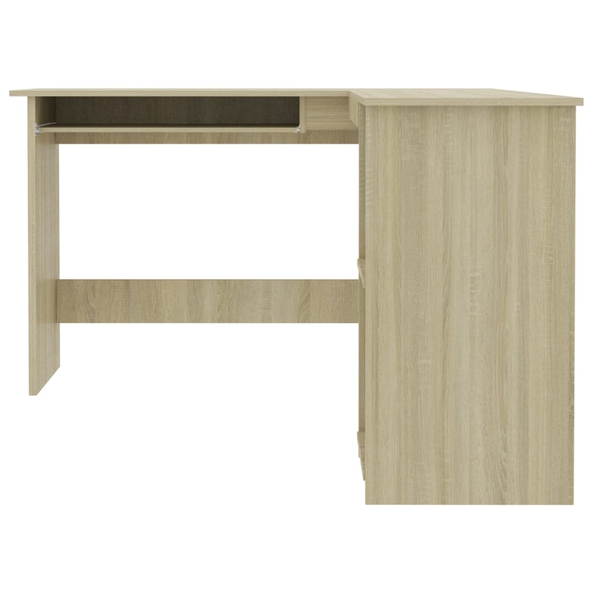 vidaXL Γραφείο Γωνιακό Sonoma Δρυς 120 x 140 x 75 εκ. από Μοριοσανίδα