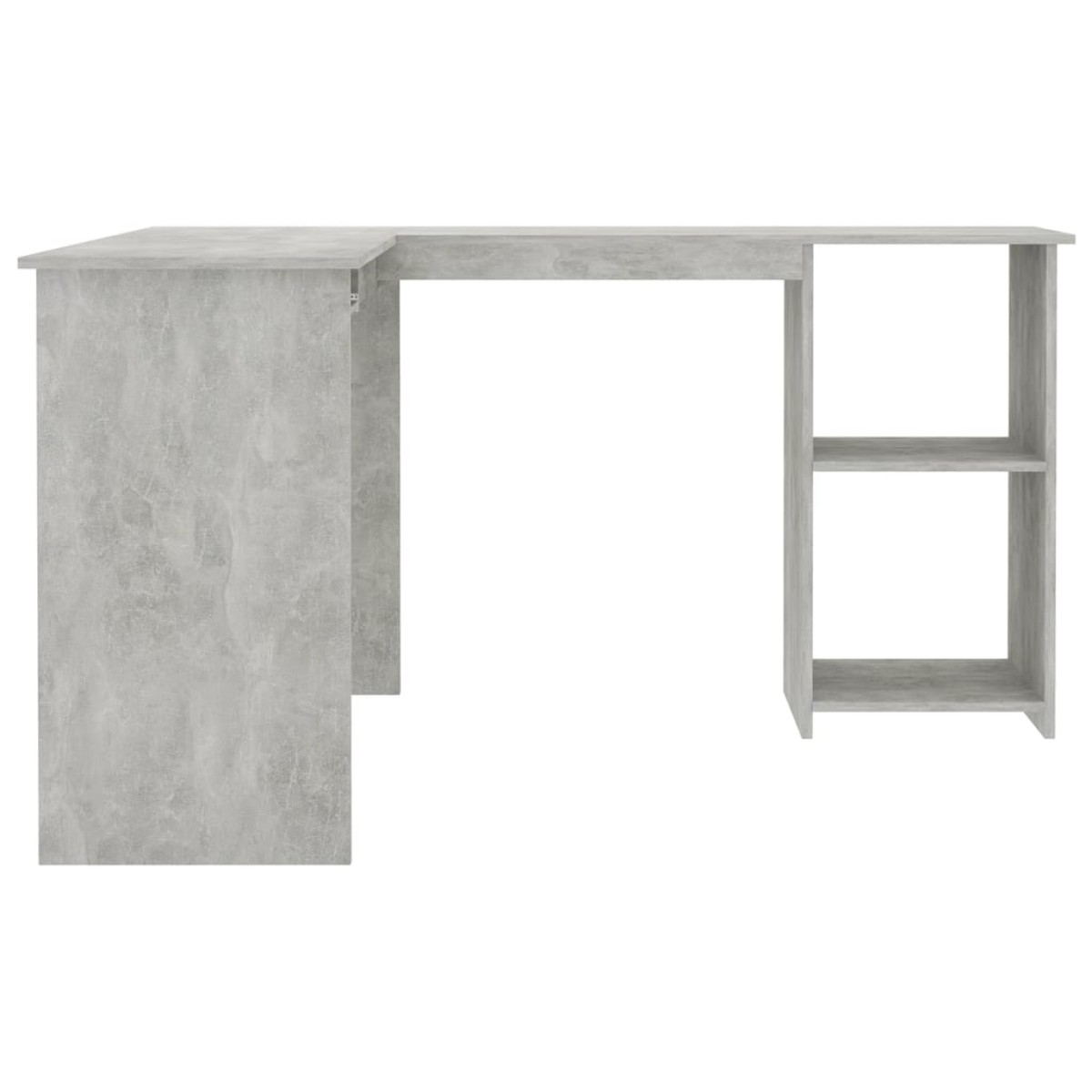 vidaXL Γραφείο Γωνιακό Γκρι Σκυροδέματος 120x140x75 εκ. Μοριοσανίδα