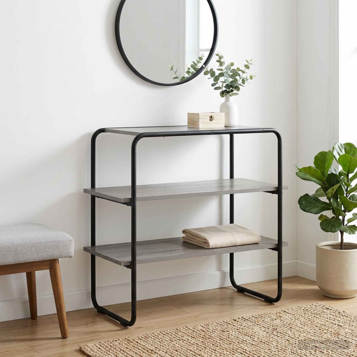 vidaXL Τραπέζι κονσόλας Γκρι Sonoma 80 x 41 x 75 εκ Επεξεργασμένο Ξύλο