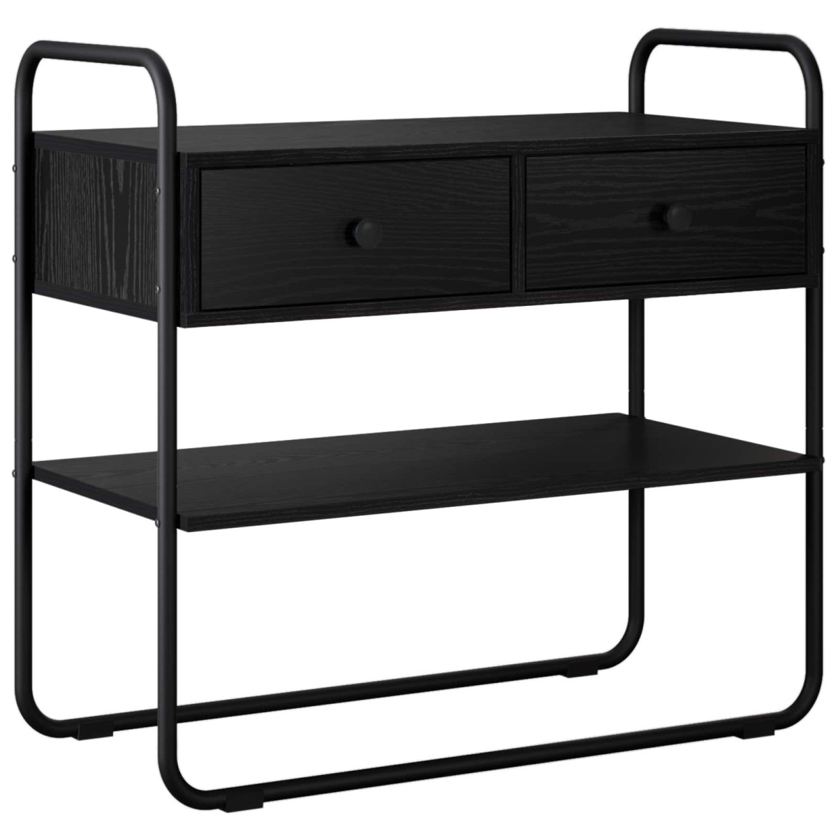 vidaXL Τραπέζι κονσόλας Μαύρη Δρυς 100 x 40 x 75 cm Επεξεργασμένο Ξύλο