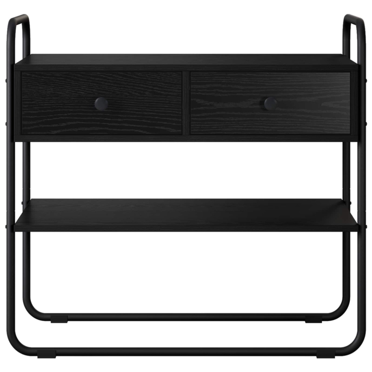vidaXL Τραπέζι κονσόλας Μαύρη Δρυς 100 x 40 x 75 cm Επεξεργασμένο Ξύλο