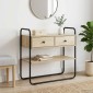 vidaXL Τραπέζι κονσόλας Sonoma Δρυς 100 x 40 x 75 cm