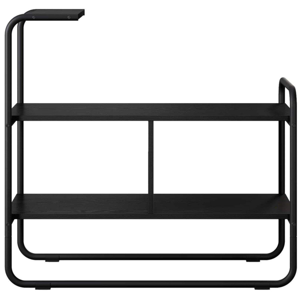 vidaXL Τραπέζι κονσόλας Μαύρη Δρυς 80 x 35 x 75 cm Επεξεργασμένο Ξύλο