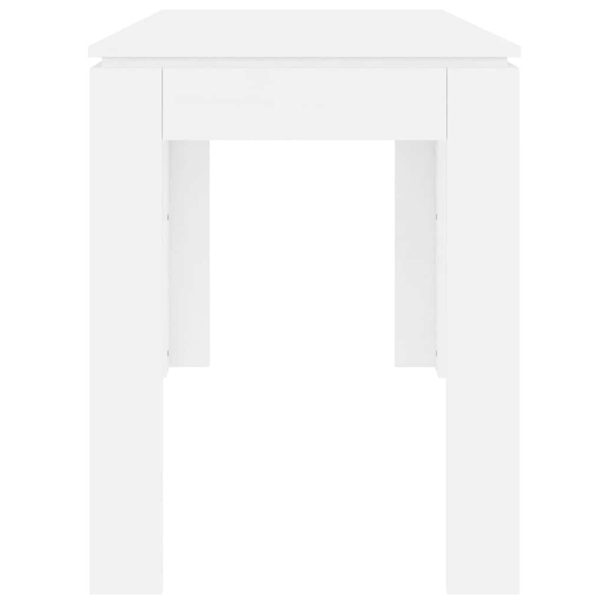 vidaXL Τραπεζαρία Λευκή 120 x 60 x 76 εκ. από Μοριοσανίδα
