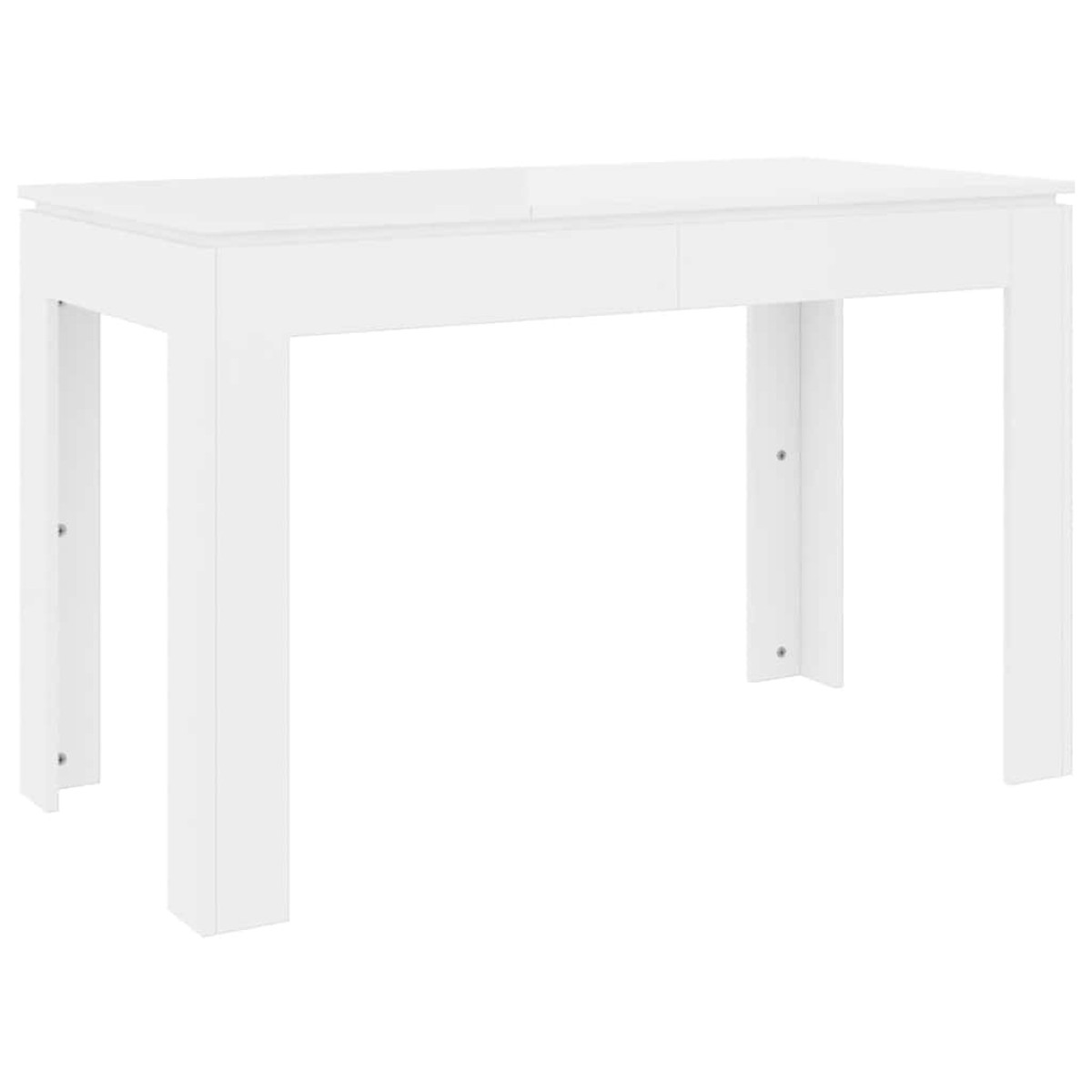 vidaXL Τραπεζαρία Λευκή 120 x 60 x 76 εκ. από Μοριοσανίδα