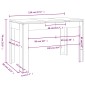 vidaXL Τραπεζαρία Sonoma Δρυς 120 x 60 x 76 εκ. από Μοριοσανίδα