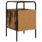 vidaXL Κομοδίνο Καπνισμένο Ξύλο Δρυός Επεξεργασμένο Ξύλο
