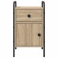 vidaXL Κομοδίνο Sonoma Δρυς 35 x 36,5 x 61 εκ Επεξεργασμένο Ξύλο