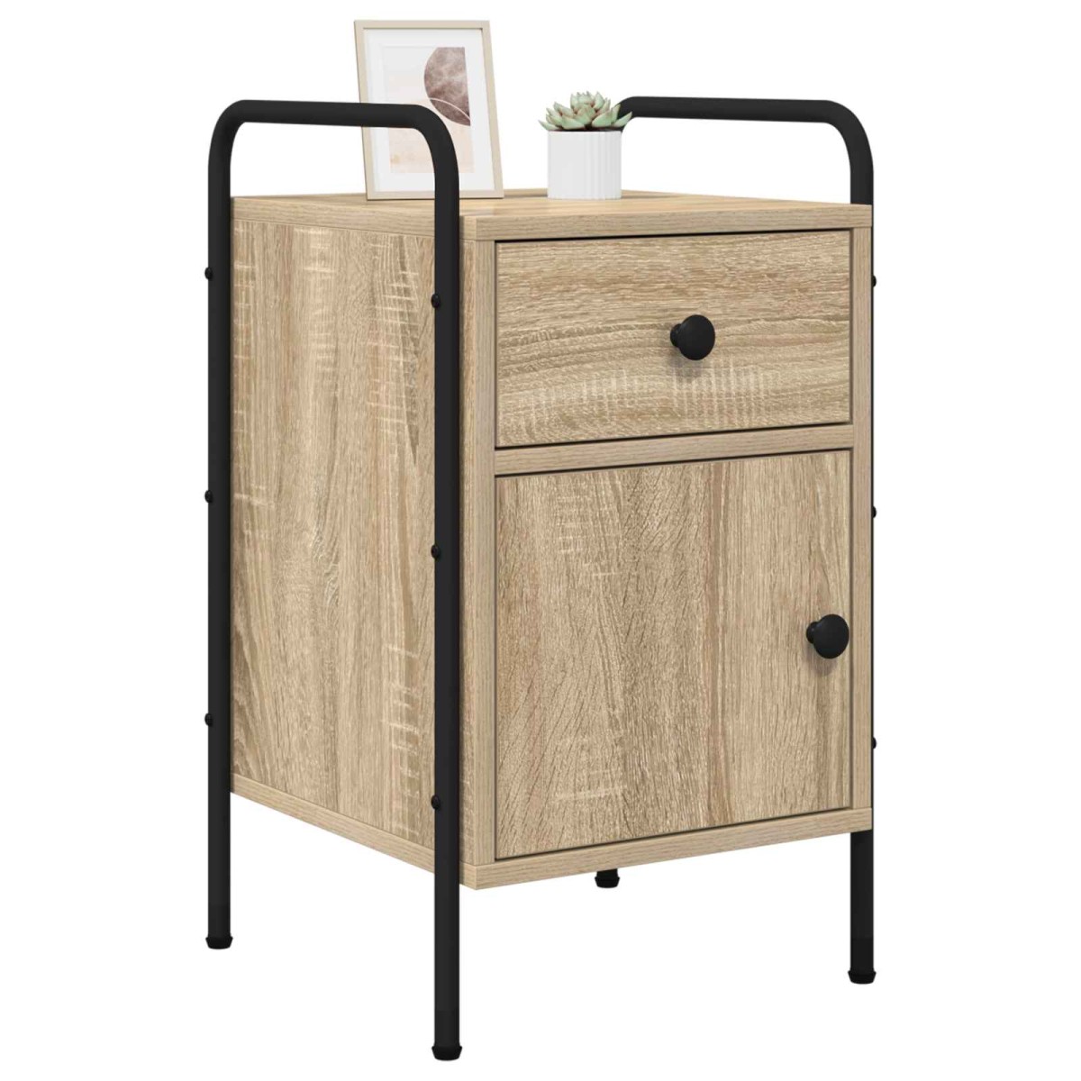 vidaXL Κομοδίνο 2 τμχ. Sonoma Δρυς 35 x 36,5 x 61 εκ