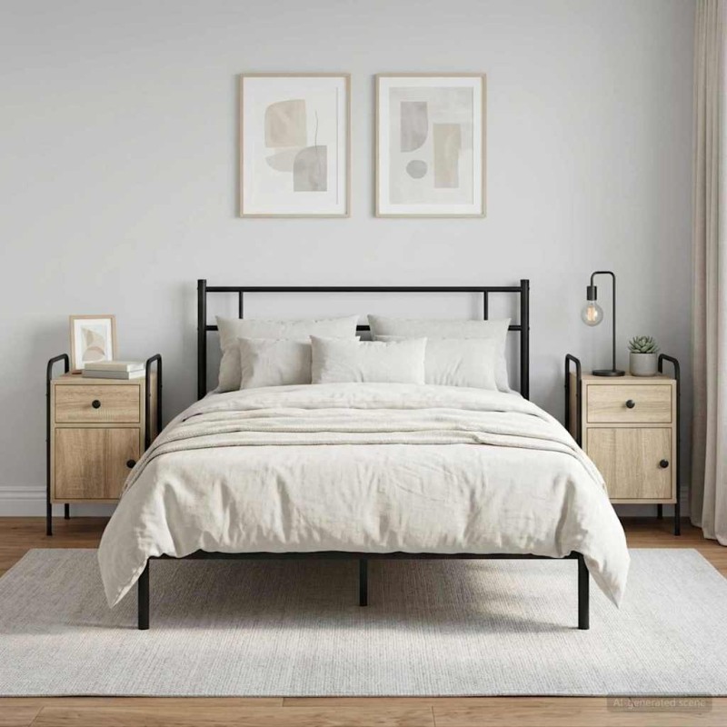 vidaXL Κομοδίνο 2 τμχ. Sonoma Δρυς 35 x 36,5 x 61 εκ