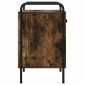 vidaXL Κομοδίνο Καπνισμένο Ξύλο Δρυός 35 x 36,5 x 61 εκ