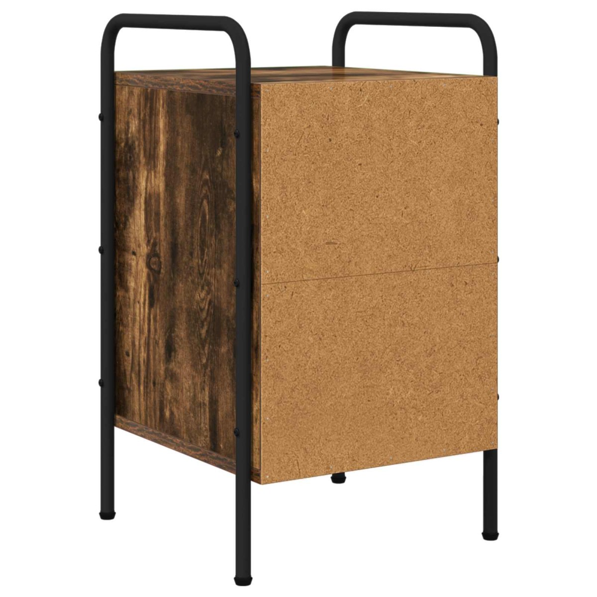 vidaXL Κομοδίνο Καπνισμένο Ξύλο Δρυός 35 x 36,5 x 61 εκ