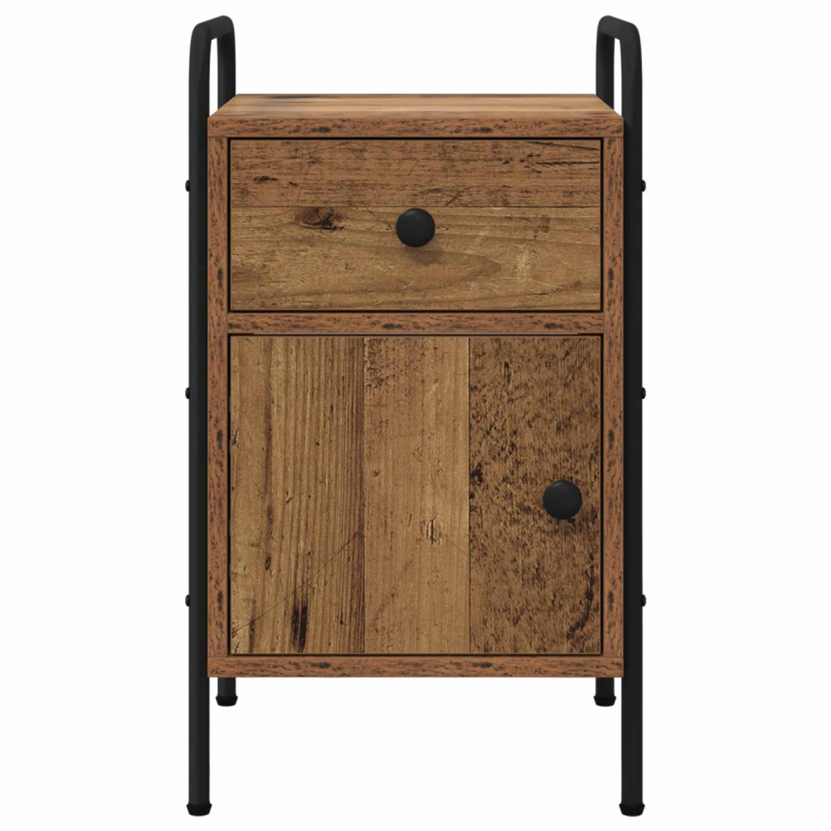 vidaXL Κομοδίνο 2 τεμ. Παλαιωμένο ξύλο 35 x 36,5 x 61 εκ