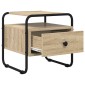 vidaXL Κομοδίνο 2 τμχ. Sonoma Δρυς 40 x 39,5 x 40 εκ