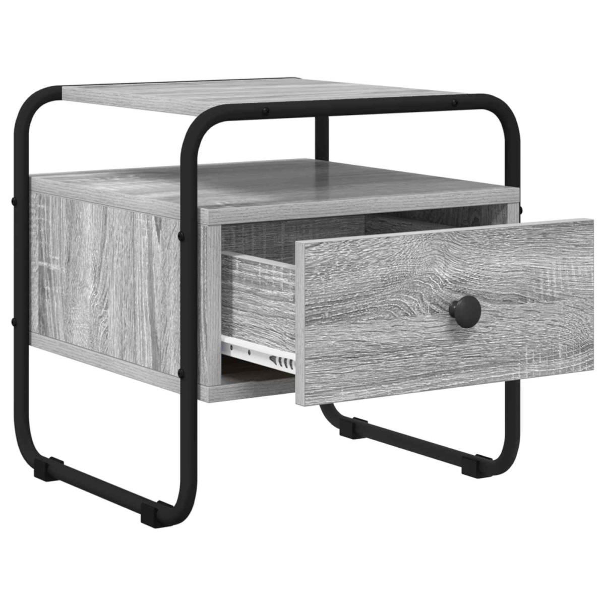vidaXL Κομοδίνο Γκρι Sonoma 40 x 39,5 x 40 εκ Επεξεργασμένο Ξύλο