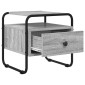 vidaXL Κομοδίνο Γκρι Sonoma 40 x 39,5 x 40 εκ Επεξεργασμένο Ξύλο