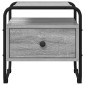 vidaXL Κομοδίνο Γκρι Sonoma 40 x 39,5 x 40 εκ Επεξεργασμένο Ξύλο