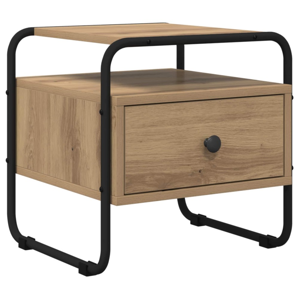 vidaXL Κομοδίνο Artisan Δρυς 40 x 39,5 x 40 εκ Επεξεργασμένο Ξύλο