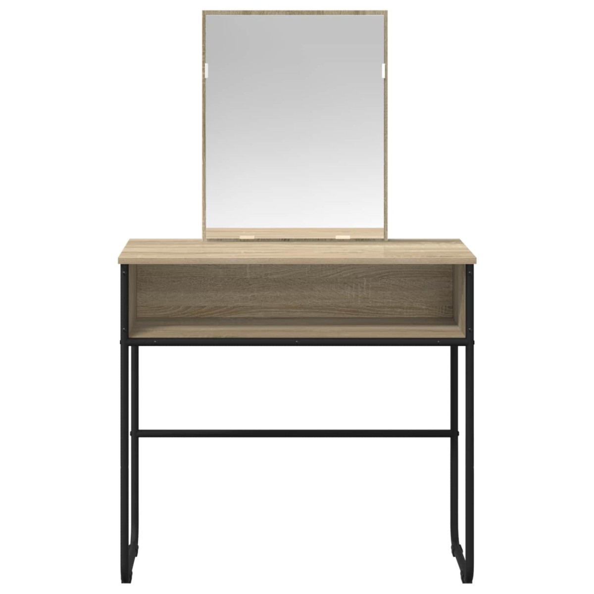 vidaXL Τραπέζι περιποίησης με ράφι Sonoma Δρυς 81 x 40 x 131 εκ