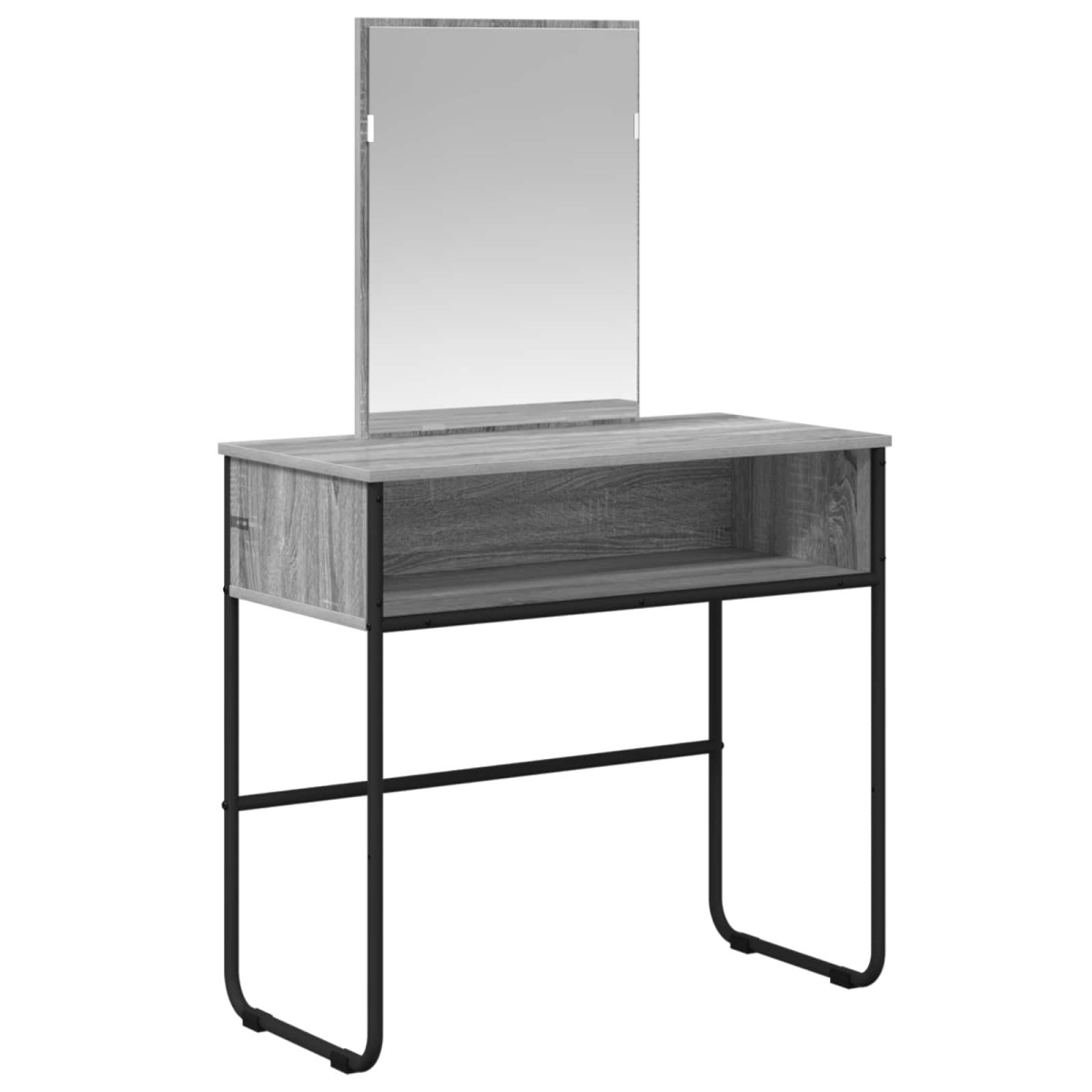 vidaXL Τραπέζι περιποίησης με ράφι Γκρι Sonoma 81 x 40 x 131 εκ