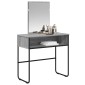 vidaXL Τραπέζι περιποίησης με ράφι Γκρι Sonoma 81 x 40 x 131 εκ