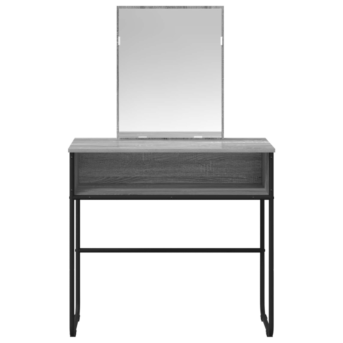 vidaXL Τραπέζι περιποίησης με ράφι Γκρι Sonoma 81 x 40 x 131 εκ