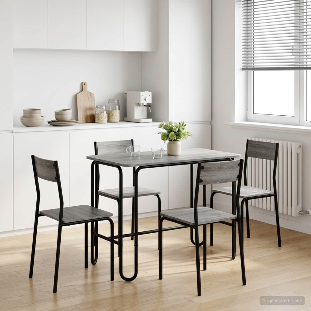 vidaXL Τραπεζαρία 100 x 50 x 75 cm Επεξεργασμένο Ξύλο Γκρι Sonoma
