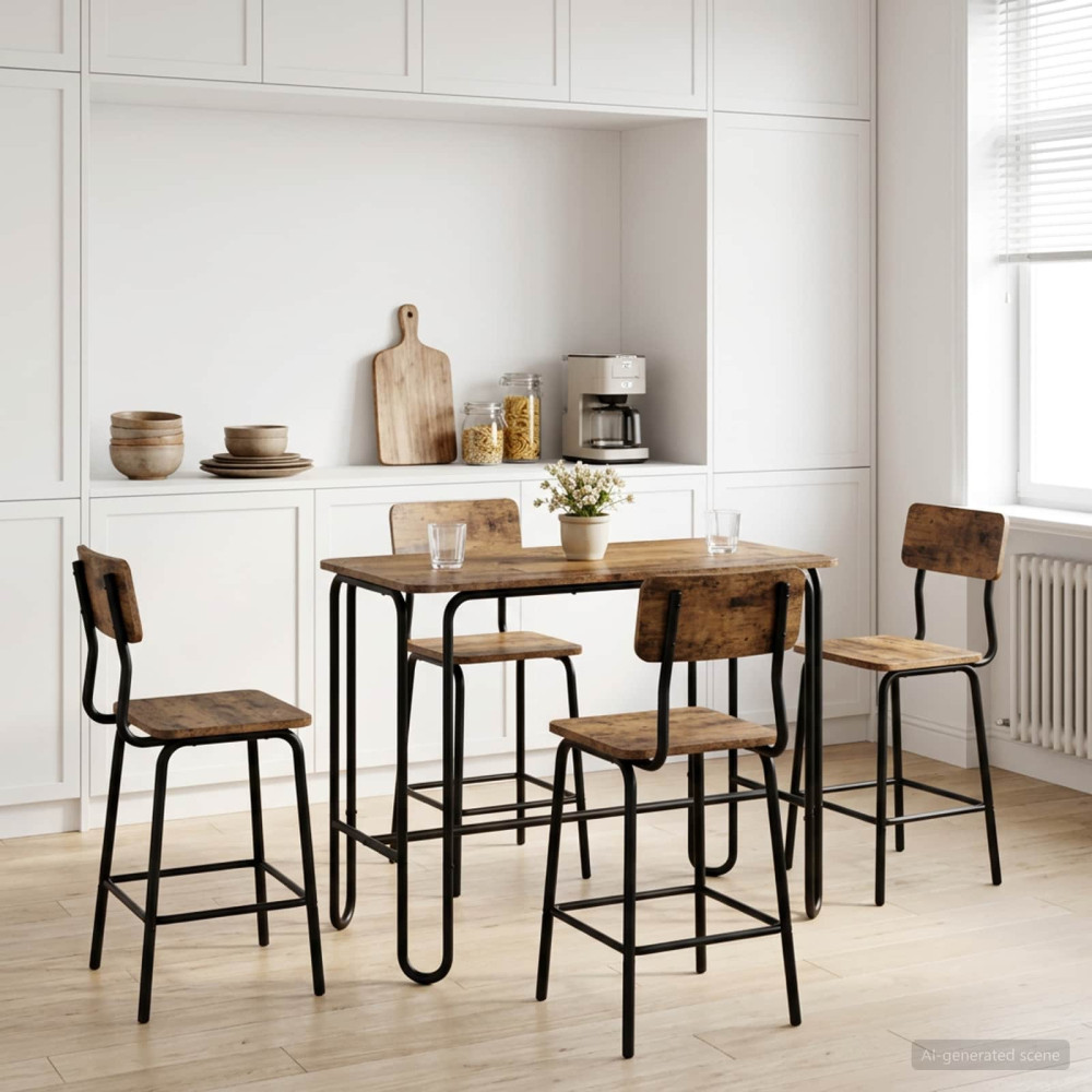 vidaXL Τραπεζαρία 100 x 50 x 75 cm Επεξεργασμένο Ξύλο Παλαιωμένο ξύλο