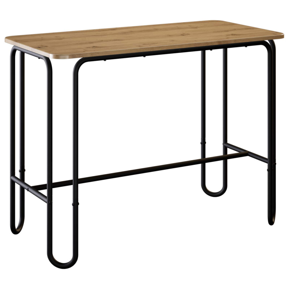 vidaXL Τραπεζαρία 100 x 50 x 75 cm Επεξεργασμένο Ξύλο Artisan Δρυς