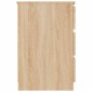 vidaXL Γραφείο Sonoma Δρυς 140 x 50 x 77 εκ. από Μοριοσανίδα