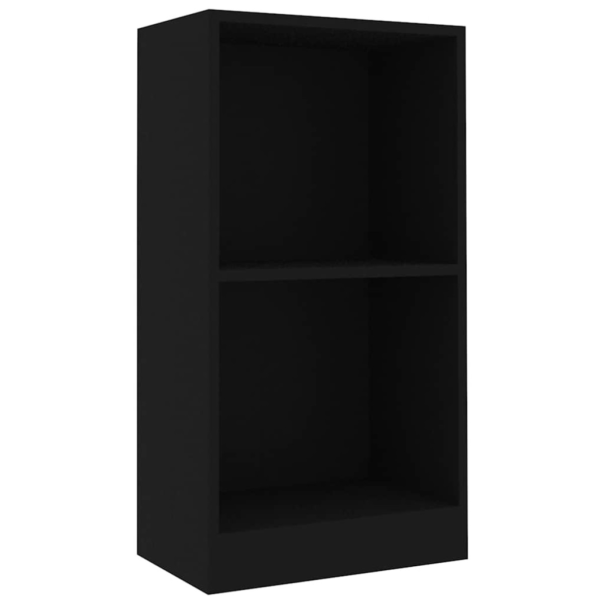 vidaXL Βιβλιοθήκη Μαύρο 40x24x75 εκ. από Επεξ. Ξύλο