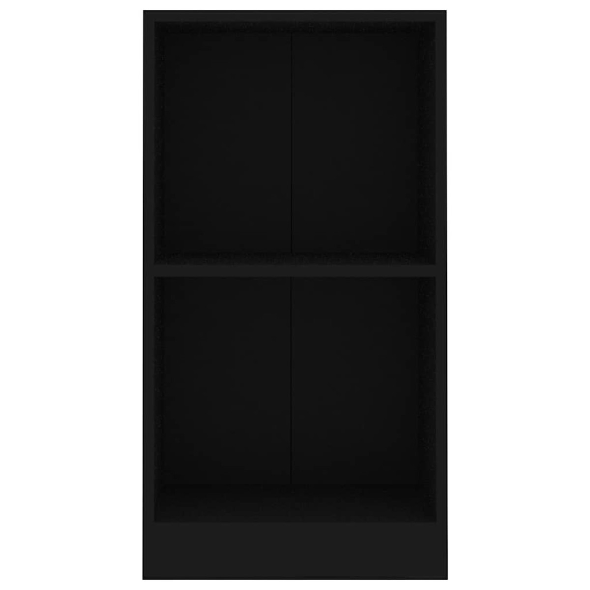 vidaXL Βιβλιοθήκη Μαύρο 40x24x75 εκ. από Επεξ. Ξύλο