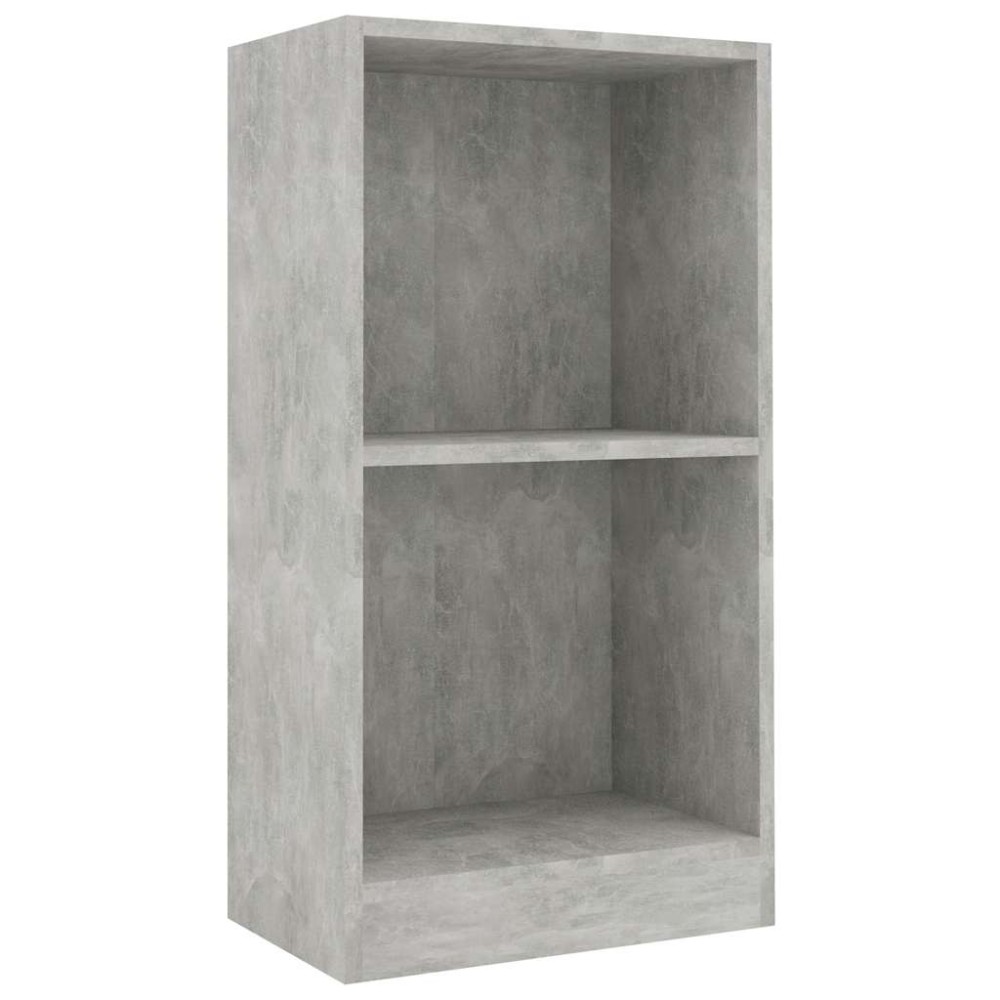 vidaXL Βιβλιοθήκη Γκρι από Σκυρόδεμα 40 x 24 x 75 εκ. από Τεχνητό Ξύλο