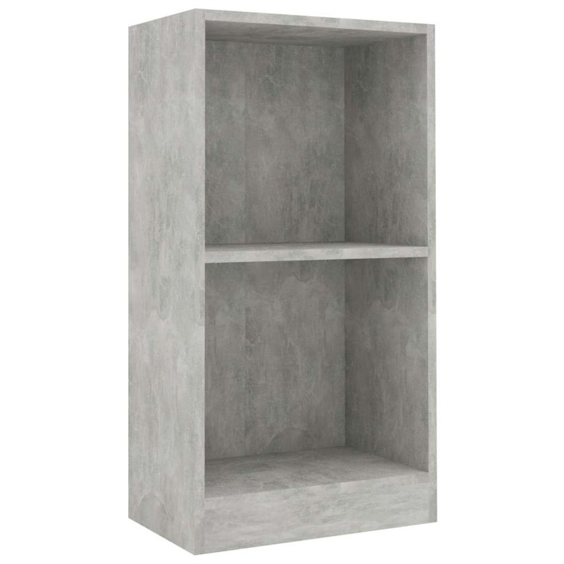 vidaXL Βιβλιοθήκη Γκρι από Σκυρόδεμα 40 x 24 x 75 εκ. από Τεχνητό Ξύλο