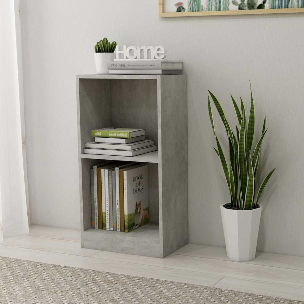 vidaXL Βιβλιοθήκη Γκρι από Σκυρόδεμα 40 x 24 x 75 εκ. από Τεχνητό Ξύλο